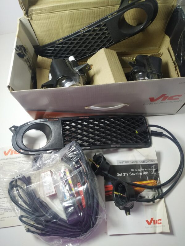 KITS FAROS AUXILIARES VW GOL 3- SAVEIRO 99/05 2000 VIC - Image 2