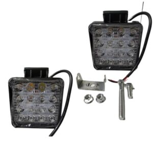 FAROS LED CUADRADOS UNIV. 12V/24V 16L 3W (JGO. X 2)