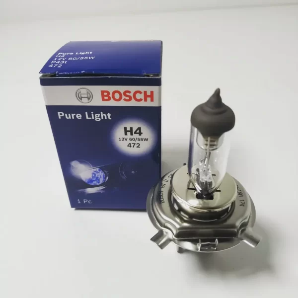 LÁMPARA HALÓGENA H4 12V 60/55W BOSCH PURE LIGHT