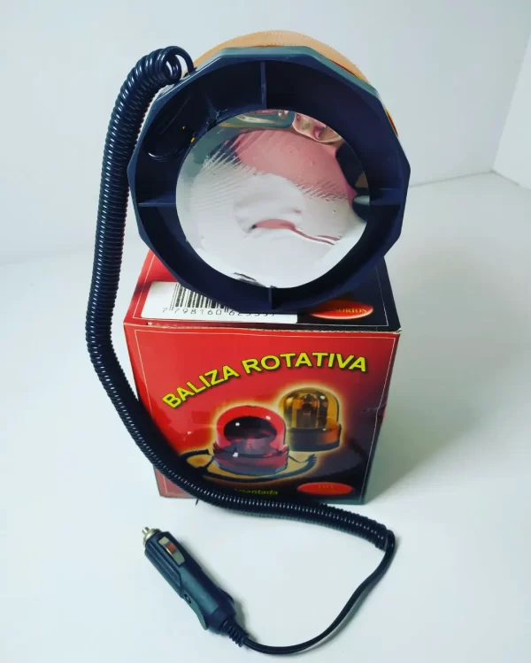 BALIZA ROTATIVA GIRATORIA IMANTADA 12V AMBAR - Image 3