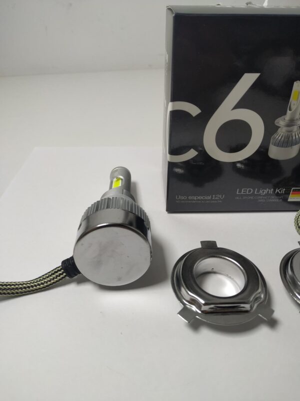 JUEGO LÁMPARAS H4 CREE LED C6 MINI 12V 20000LM SIN COOLER - Image 4