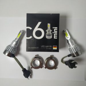 JUEGO LÁMPARAS H4 CREE LED C6 MINI 12V 20000LM SIN COOLER