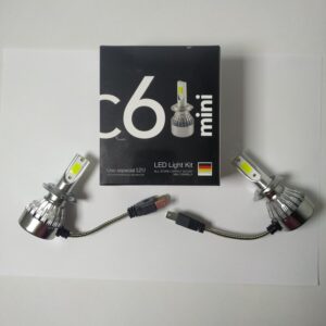 JUEGO LÁMPARAS H7 CREE LED C6 MINI 12V 20000LM SIN COOLER