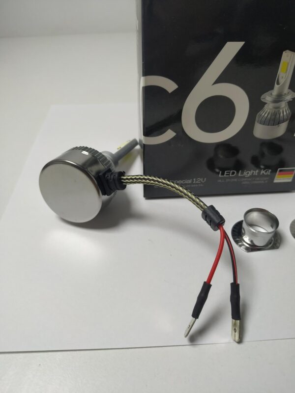 JUEGO LÁMPARAS H1 CREE LED C6 MINI 12V 20000LM SIN COOLER - Image 2