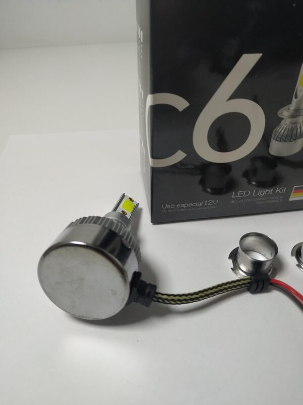 JUEGO LÁMPARAS H3 CREE LED C6 MINI 12V 20000LM SIN COOLER - Image 2