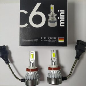 JUEGO LÁMPARAS H11 CREE LED C6 MINI 12V 20000LM SIN COOLER