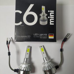 JUEGO LÁMPARAS H27 CREE LED C6 MINI 12V 20000LM SIN COOLER