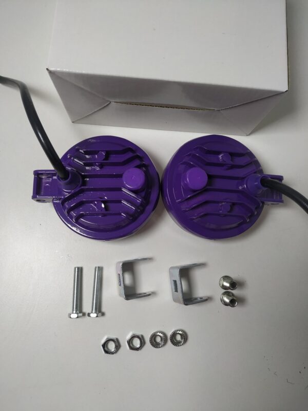 FAROS LED REDONDOS 12V 12 LEDS 3W (JUEGO X 2) - Image 3