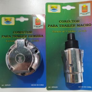 ENCHUFE COMPLETO 7 PUNTOS ALUMINIO IMPORTADO