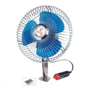 VENTILADOR OSCILANTE PARA VEHÍCULOS 12V 8"