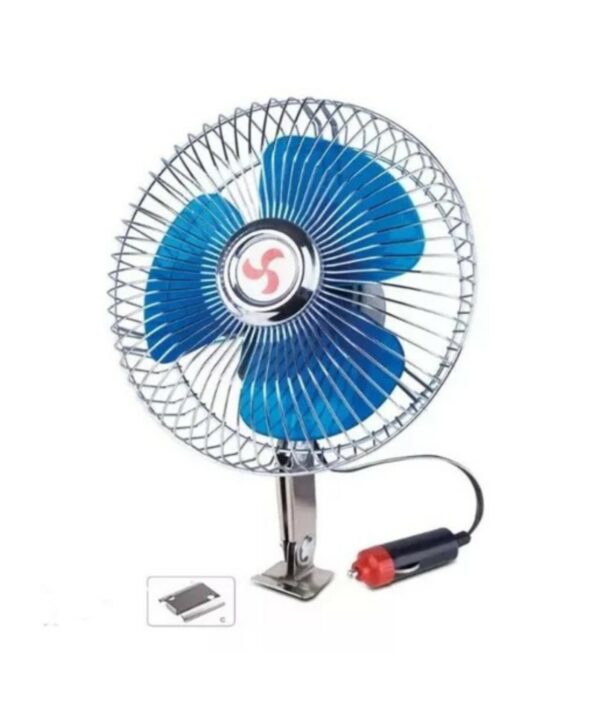 VENTILADOR OSCILANTE PARA VEHÍCULOS 12V 8"