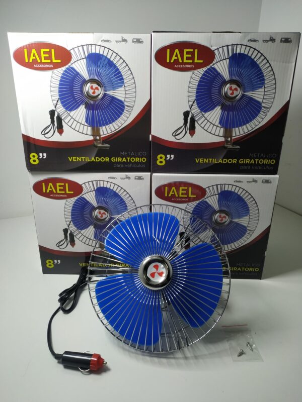 VENTILADOR OSCILANTE PARA VEHÍCULOS 12V 8" - Image 5