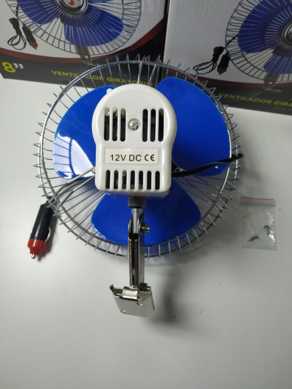 VENTILADOR OSCILANTE PARA VEHÍCULOS 12V 8" - Image 2