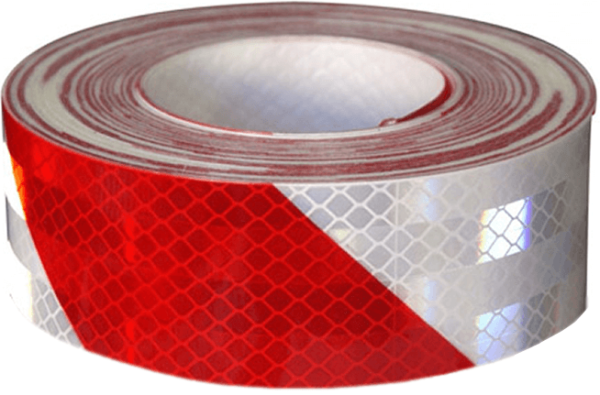 CINTA REFLECTIVA REGLAMENTARIA 3M ROJA/BCA. X 1 MTS.
