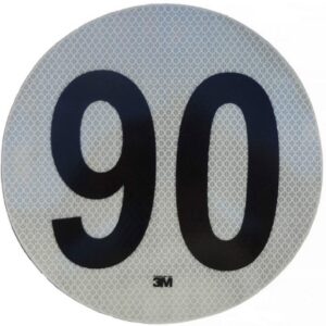 CIRCULO REFLECTIVO DE VELOCIDAD MÁXIMA 90 3M