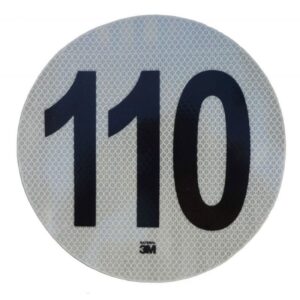 CIRCULO REFLECTIVO DE VELOCIDAD MÁXIMA 110 3M