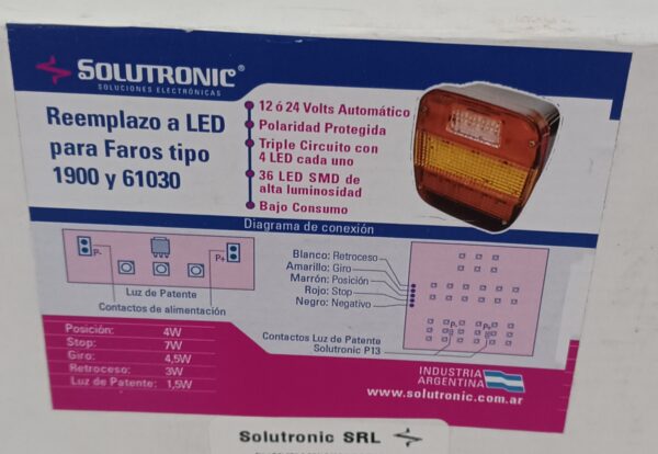 PLAQUETA REEMPLAZO A LED PARA FARO 1900-1900V BAIML - Image 2