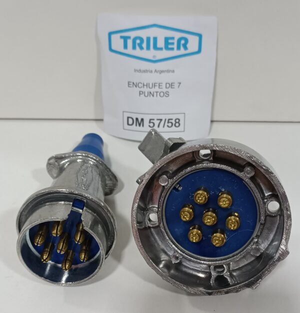 ENCHUFE COMPLETO 7 PUNTOS ALUMINIO TRILER
