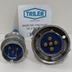 ENCHUFE COMPLETO 5 PUNTOS ALUMINIO TRILER