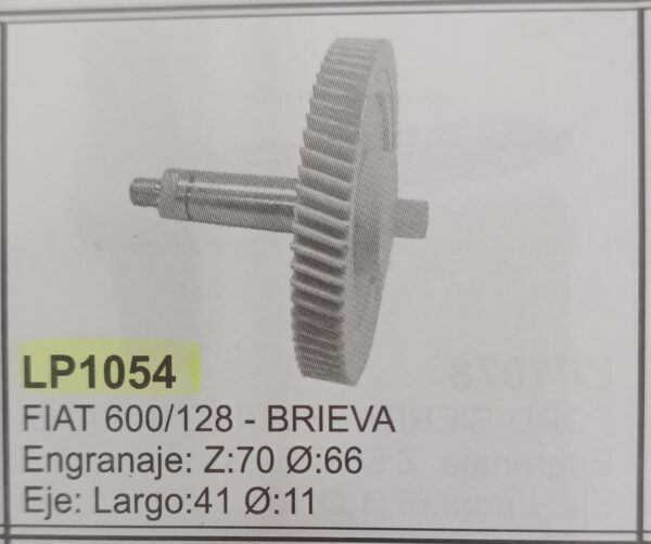 ENGRANAJE L/P FIAT 600 - 125 BRIEVA - Image 6