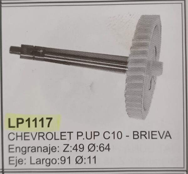 ENGRANAJE L/P CHEVROLET PICK UP - C10 BRIEVA - Image 8