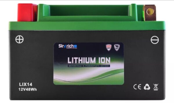 BATERIA DE LITIO SKYRICH LIX 14 PARA MOTO LIBRE MANT.