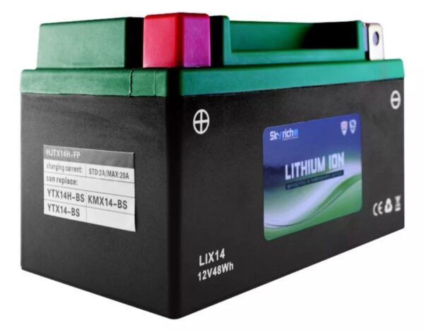 BATERIA DE LITIO SKYRICH LIX 14 PARA MOTO LIBRE MANT. - Image 2