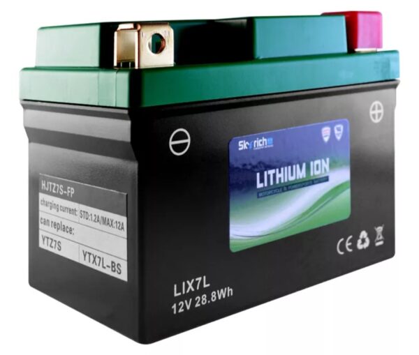 BATERIA DE LITIO SKYRICH LIX7L PARA MOTO LIBRE MANT. - Image 2