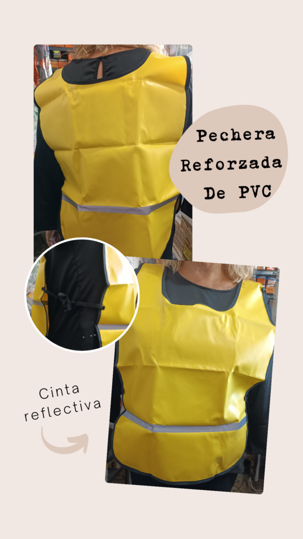 CHALECO DE SEGURIDAD REFLECTIVO PVC AMARILLO - Image 5
