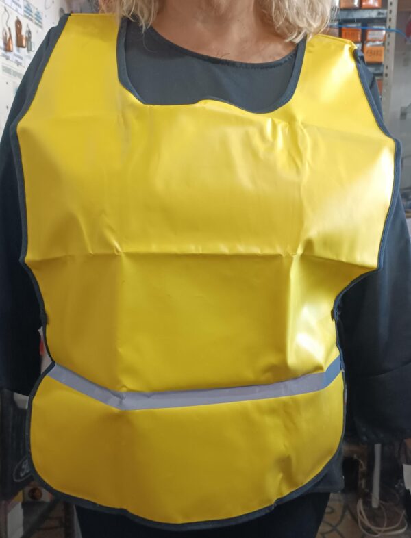 CHALECO DE SEGURIDAD REFLECTIVO PVC AMARILLO - Image 2