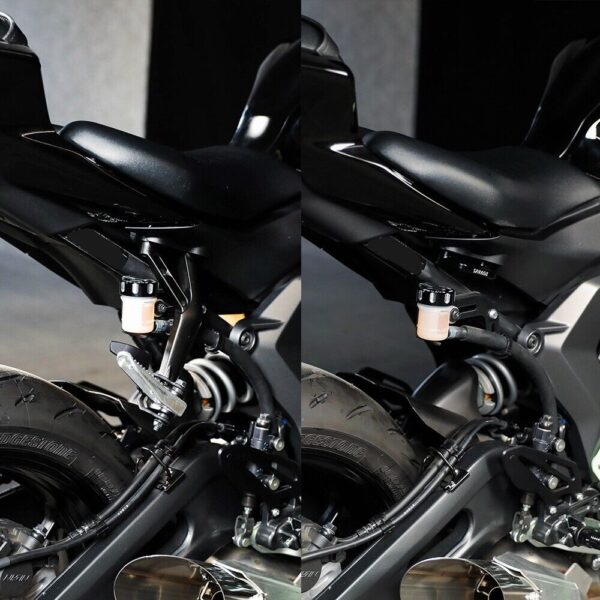 SOPORTES REEMPLAZO DE PEDALINES TRASEROS YAMAHA R1 2015+ - Image 7