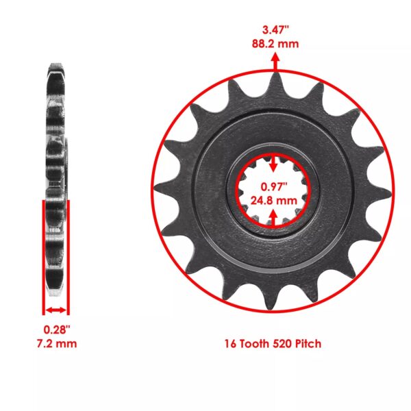PIÑON ORIGINAL KAWASAKI NINJA ZX-6R 13144-0038 - Image 3