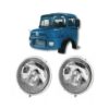 JUEGO DE OPTICAS M. BENZ 1114 1968/1980 ARO CROMADO