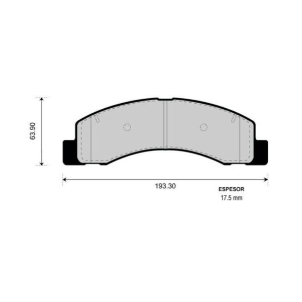 PASTILLAS DE FRENO DEL. FORD F-100 4000 F-250/350 1998/... - Image 3
