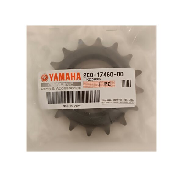 PIÑON ORIGINAL YAMAHA YZF-R6 2006/2020 2C0-17460-00 - Image 2