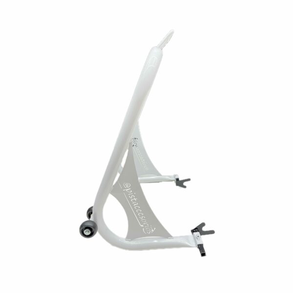 CABALLETE PARA MOTO DE PISTA TRASERO BLANCO PISTACCESORIOS - Image 2