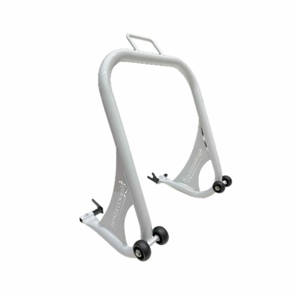 CABALLETE PARA MOTO DE PISTA TRASERO BLANCO PISTACCESORIOS - Image 3