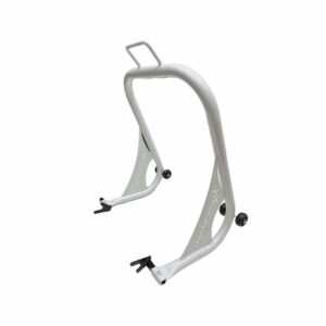 CABALLETE PARA MOTO DE PISTA TRASERO BLANCO PISTACCESORIOS