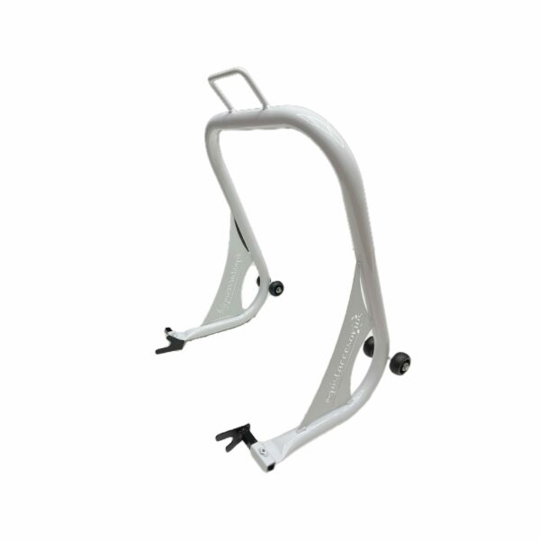 CABALLETE PARA MOTO DE PISTA TRASERO BLANCO PISTACCESORIOS