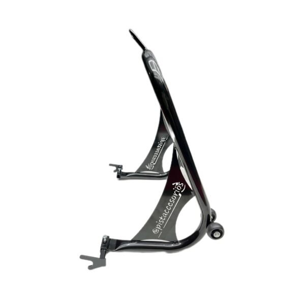CABALLETE PARA MOTO DE PISTA TRASERO NEGRO PISTACCESORIOS - Image 3