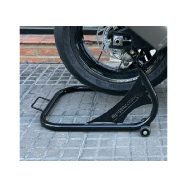 CABALLETE PARA MOTO DE PISTA TRASERO NEGRO PISTACCESORIOS - Image 7