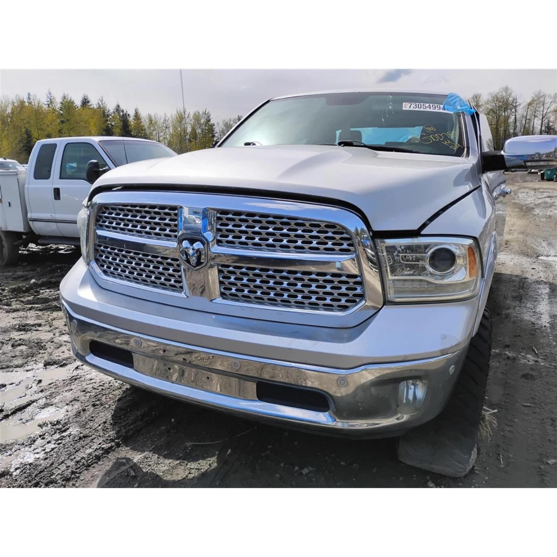 PARAGOLPE ORIGINAL DEL. CROMADO DODGE RAM 1500 68160853AB - Image 2